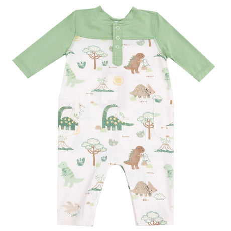 Romper with Contrast Sleeves - HoneyBug 