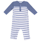 Romper with Contrast Sleeves - HoneyBug 