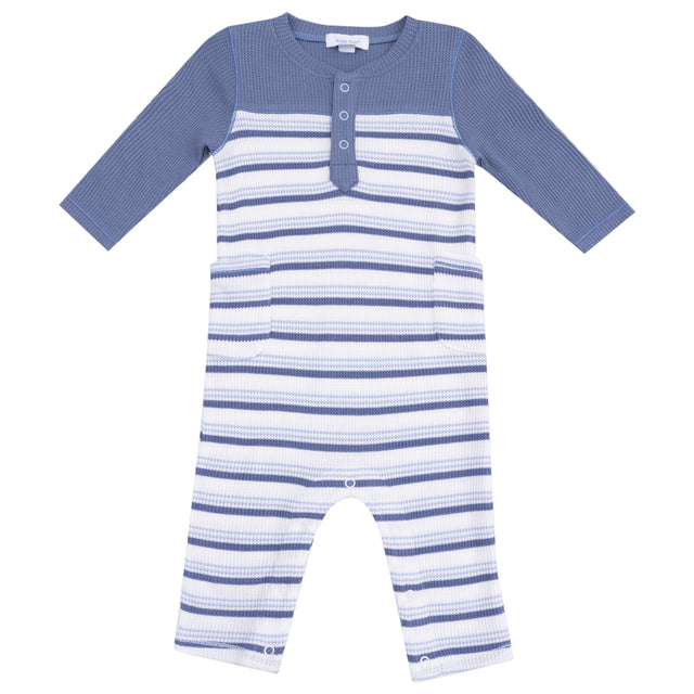 Romper with Contrast Sleeves - HoneyBug 