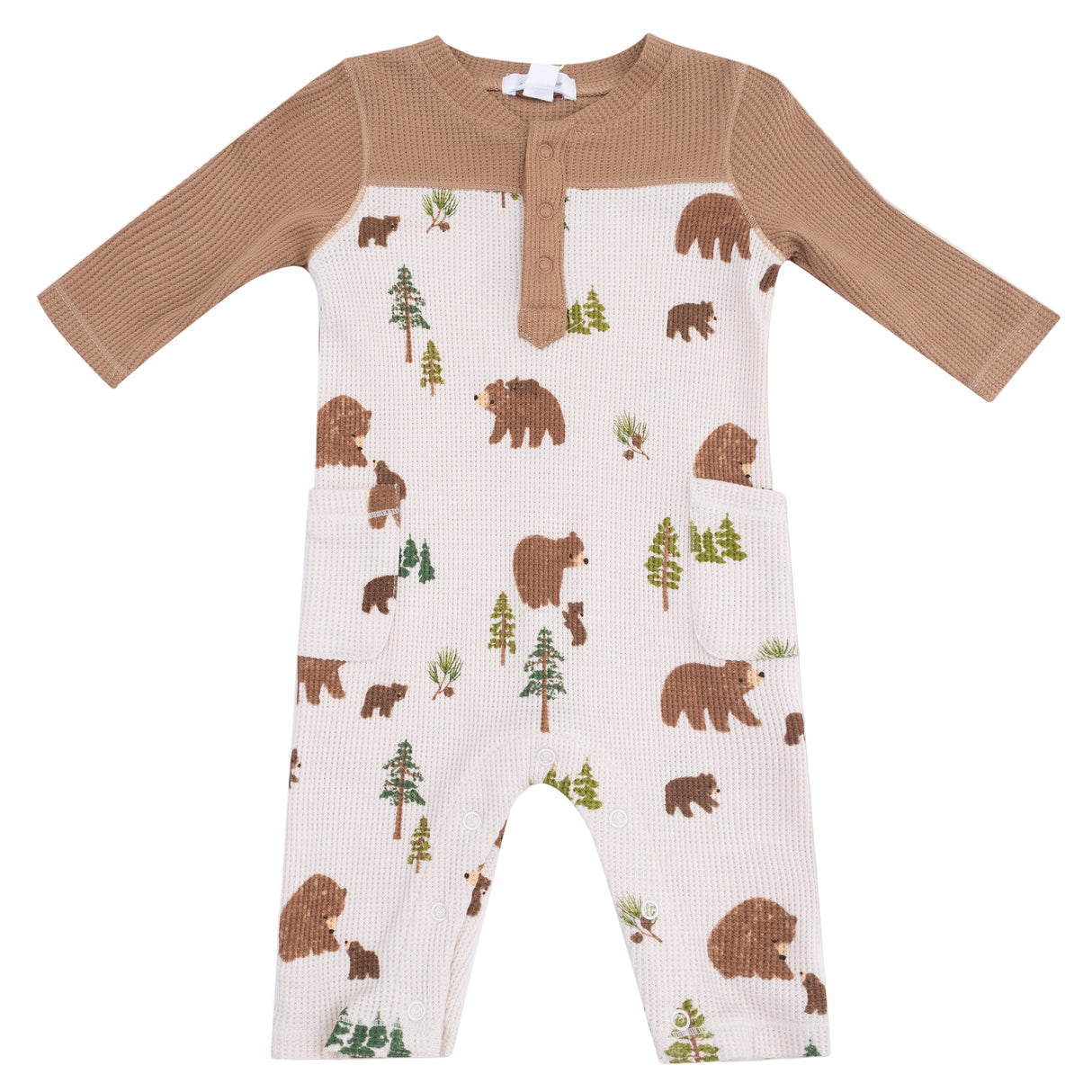 Romper with Contrast Sleeves - HoneyBug 