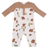 Romper with Contrast Sleeves - HoneyBug 