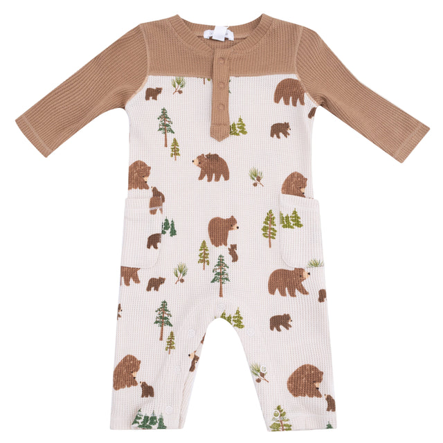 Romper with Contrast Sleeves - HoneyBug 