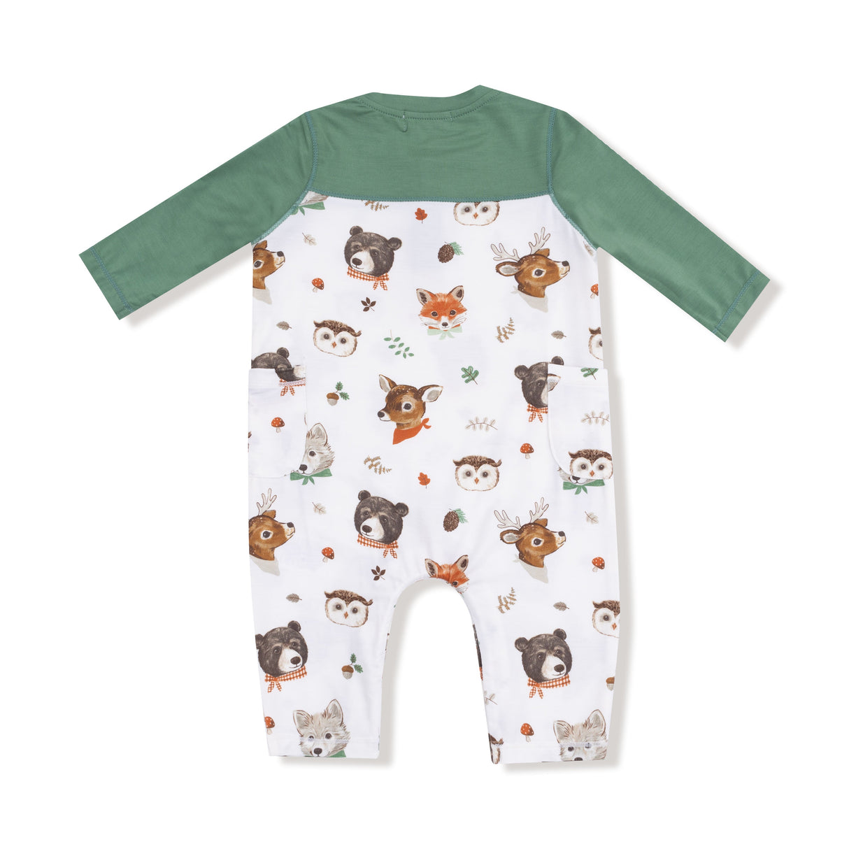 Romper with Contrast Sleeves - HoneyBug 