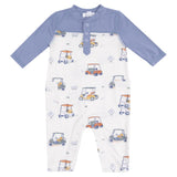 Romper with Contrast Sleeves - HoneyBug 