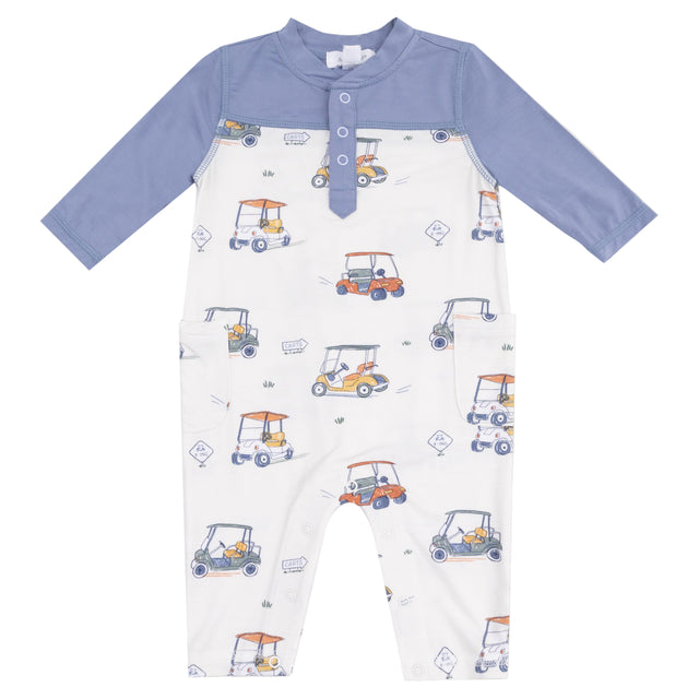 Romper with Contrast Sleeves - HoneyBug 