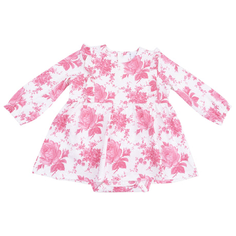 Ruffle Long Sleeve Bodysuit Dress - HoneyBug 