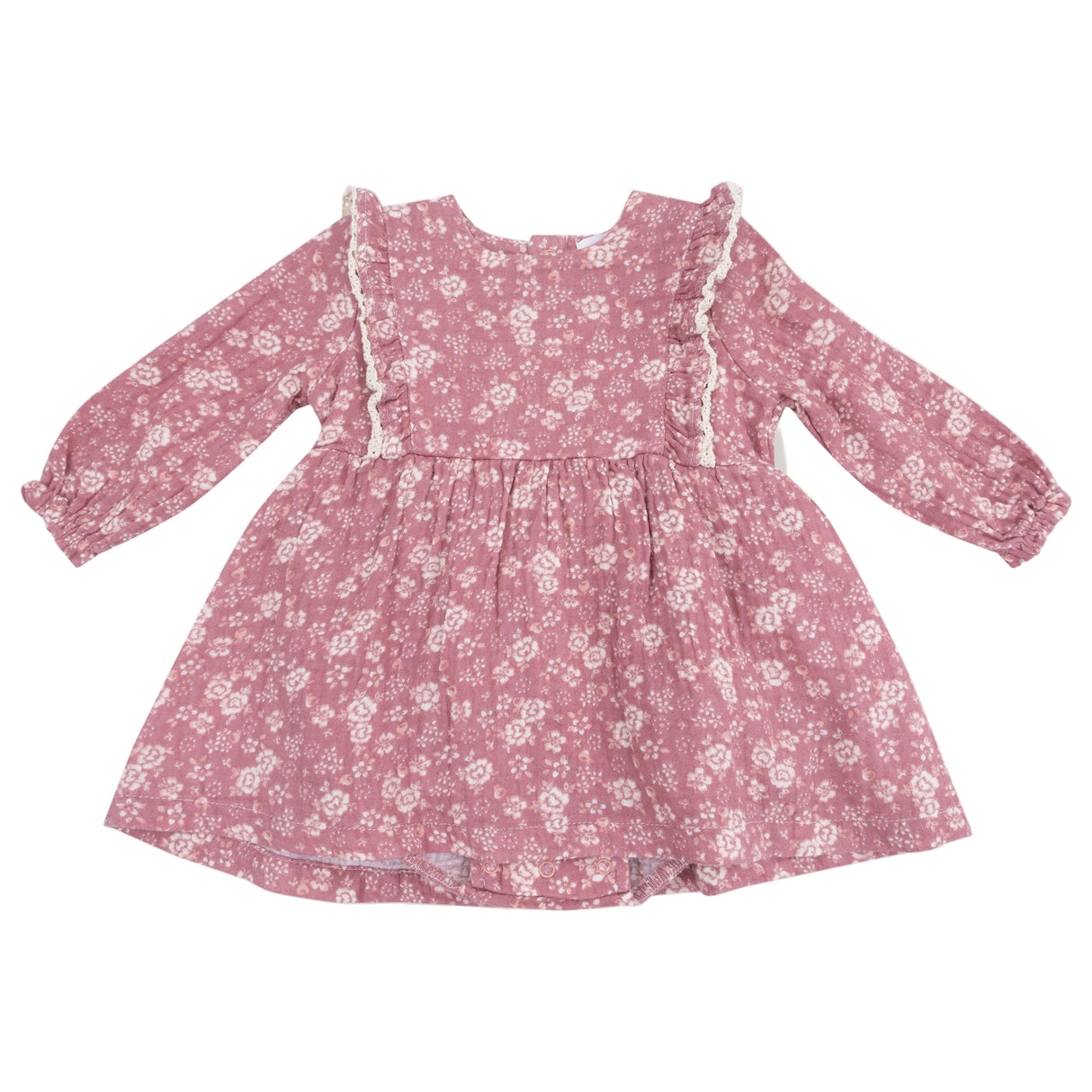 Ruffle Long Sleeve Bubble with Skirt - HoneyBug 