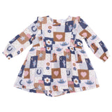 Ruffle Long Sleeve Bubble with Skirt - HoneyBug 