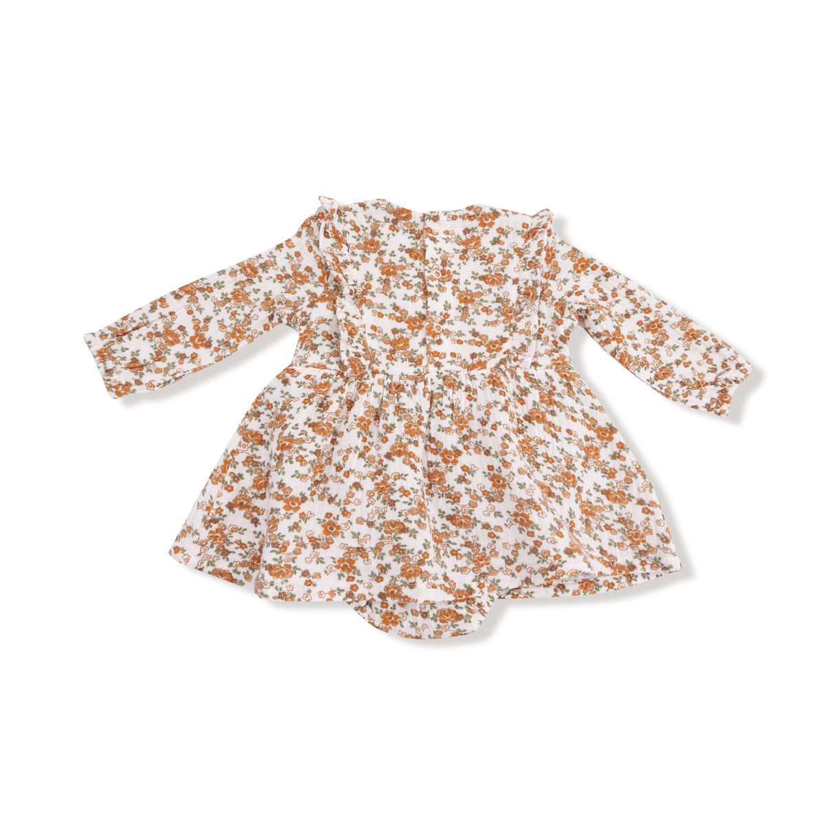 Ruffle Long Sleeve Bubble with Skirt - HoneyBug 