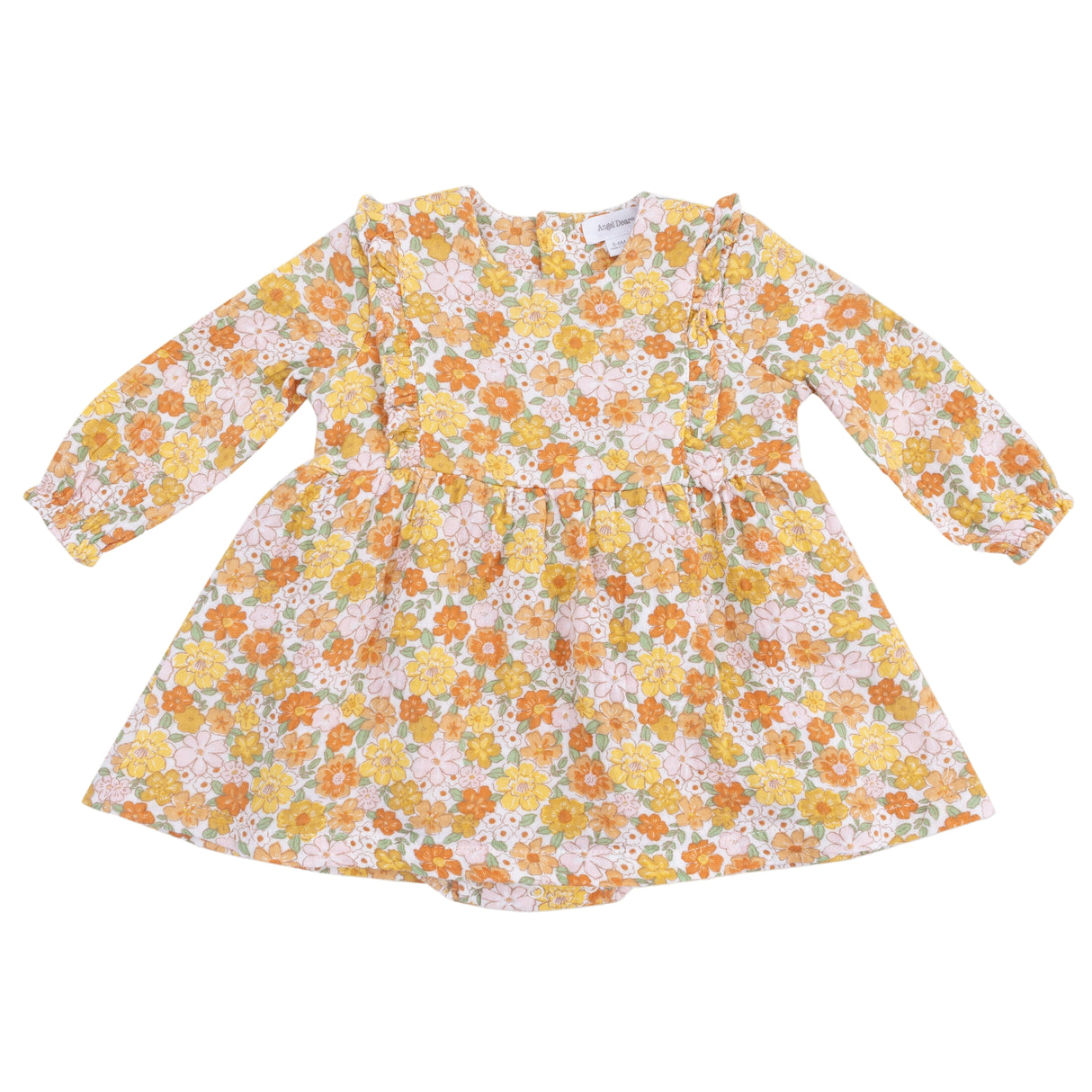 Ruffle Long Sleeve Bubble with Skirt - HoneyBug 