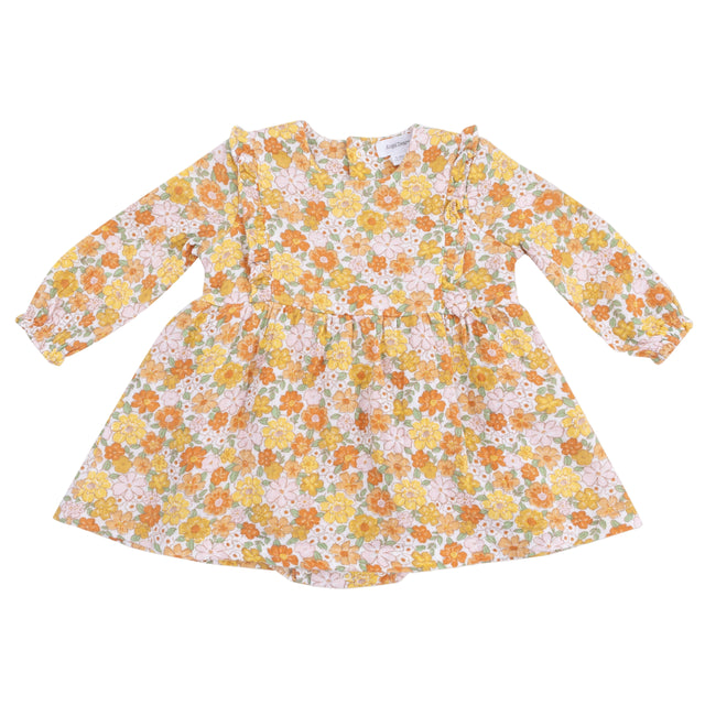 Ruffle Long Sleeve Bubble with Skirt - HoneyBug 