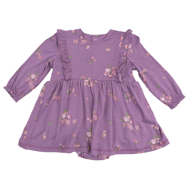 Ruffle Long Sleeve Bubble with Skirt - HoneyBug 