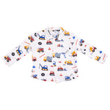 Long Sleeve Polo with Full Front Placket - HoneyBug 