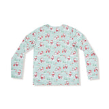 Adult Long Sleeve Top - Golfing Santa and Elves - HoneyBug 