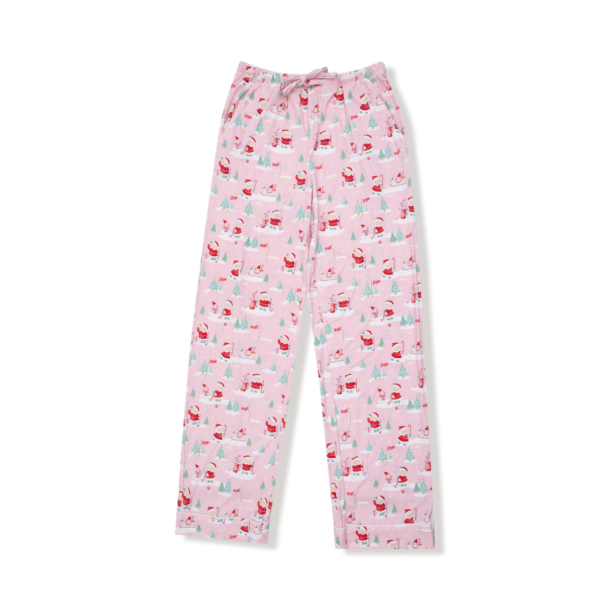 Adult Short Sleeve Coat Style with Pants - Golfing Mrs. Claus and Elves - HoneyBug 