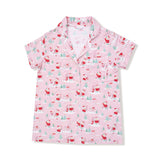 Adult Short Sleeve Coat Style with Pants - Golfing Mrs. Claus and Elves - HoneyBug 