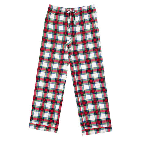 Holiday Plaid - Adult Pant with Pockets and Piping - HoneyBug 