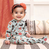 Halloween Pumpkin Pals - Bamboo Zipper Romper - HoneyBug 