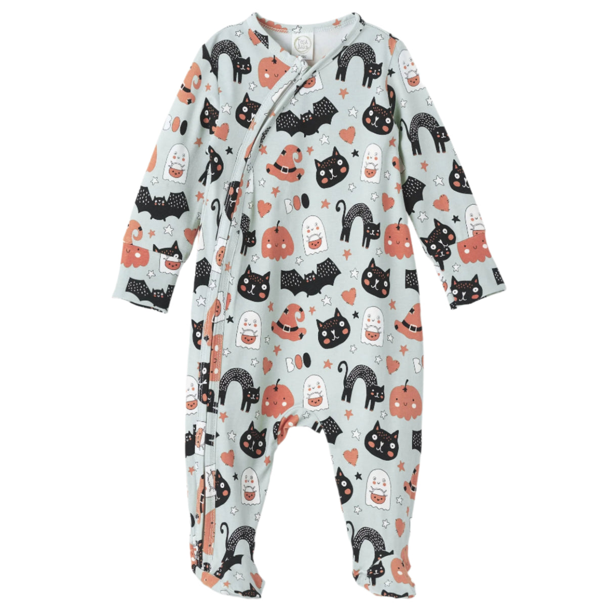 Halloween Pumpkin Pals - Bamboo Zipper Romper - HoneyBug 