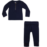Softest 2 Piece Set - Dark Navy - HoneyBug 