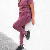 MAMA JOGGERS- Oxblood Snow Wash - HoneyBug 