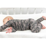 Zip Romper - Chris Camo Ribbed - HoneyBug 
