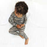 LONG SLEEVE 2 PIECE SETS- Chris Camo Ribbed - HoneyBug 