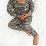 LONG SLEEVE 2 PIECE SETS- Chris Camo Ribbed - HoneyBug 