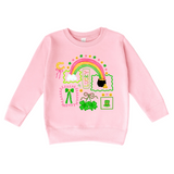 Lucky Doodles Rainbow Pot of Gold Sweatshirt
