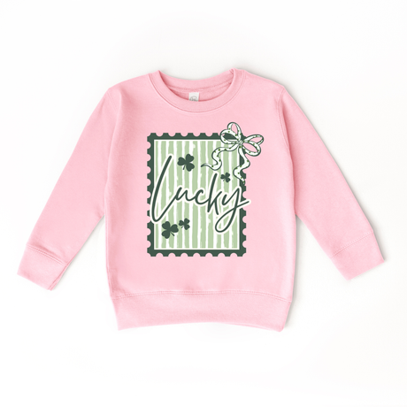 Lucky Stamp Bow Sweatshirt