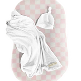 Sugar Checkered Baby Lounger Cover