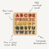 Wooden Alphabet Puzzle - HoneyBug 