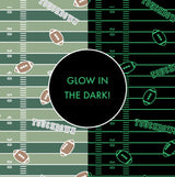 2 Way Zipper Footie - Football Field Glow in the Dark - HoneyBug 