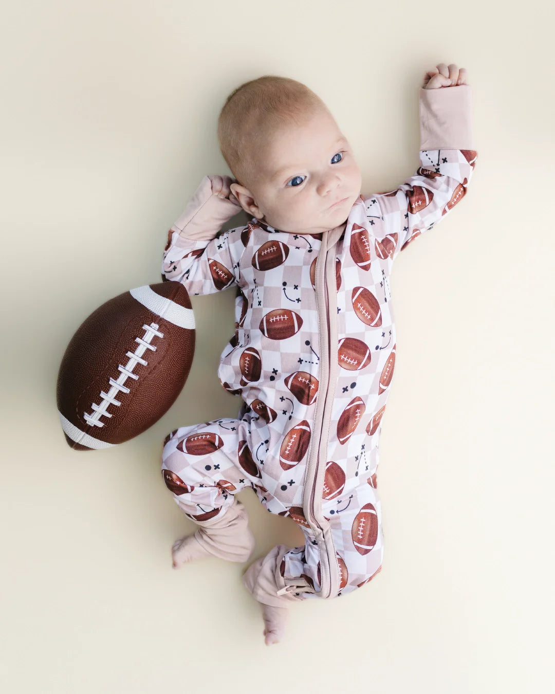 Bamboo Zip Romper | Game Day - HoneyBug 