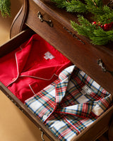 Men's Brushed Twill Pajama Set in Balmoral Tartan - HoneyBug 