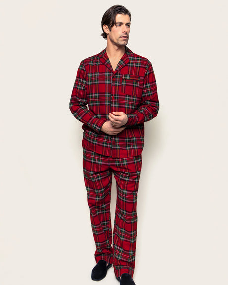 Men's Brushed Twill Pajama Set in Imperial Tartan - HoneyBug 