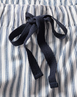 Men's Twill Pajama Set in Navy French Ticking - HoneyBug 