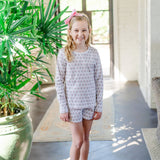 Sophie Girls' Short Set - Berkshire Batik Floral - HoneyBug 