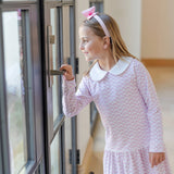 Lillian Girls' Dress - Pretty Pink Bows - HoneyBug 