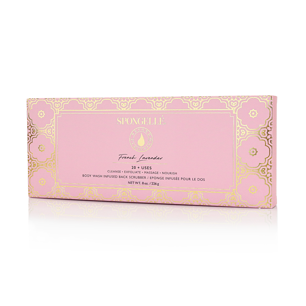 French Lavender Body Wash Infused Back Buffer - HoneyBug 