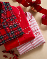 Women's Brushed Twill Pajama Set in Imperial Tartan - HoneyBug 