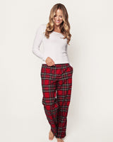 Women's Brushed Twill Pants in Imperial Tartan - HoneyBug 