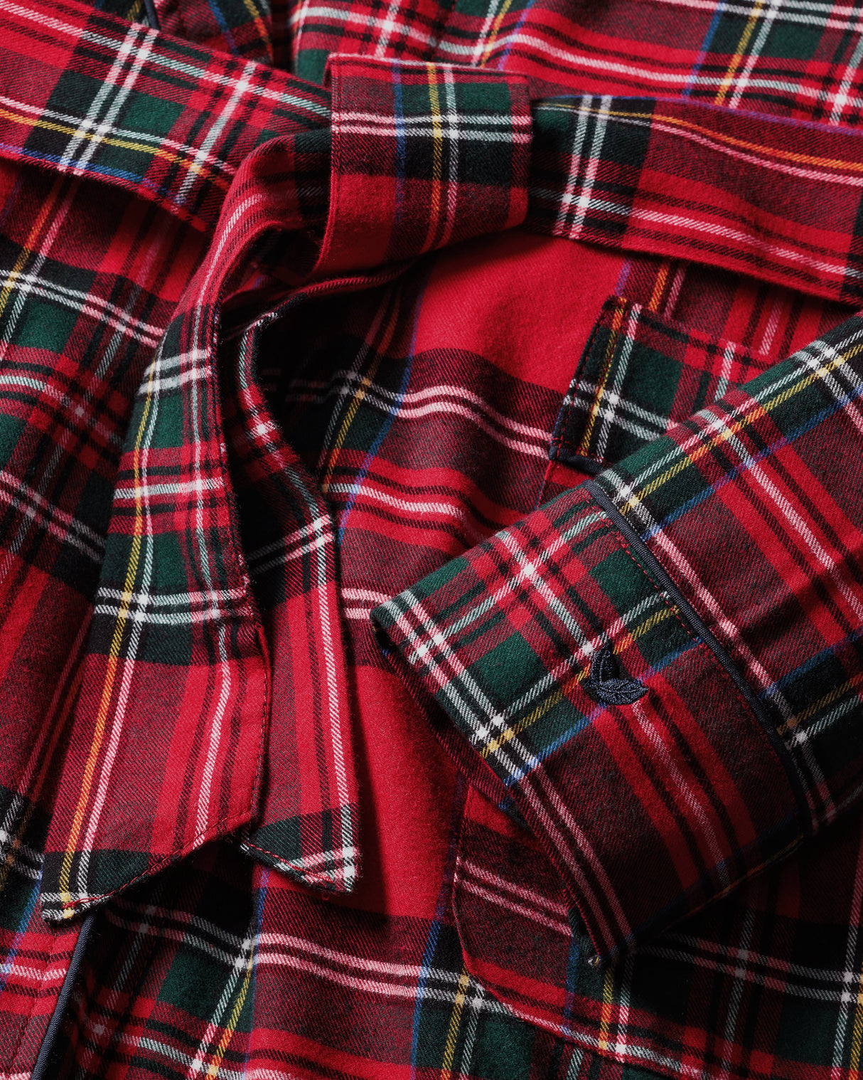Women's Brushed Twill Robe in Imperial Tartan - HoneyBug 