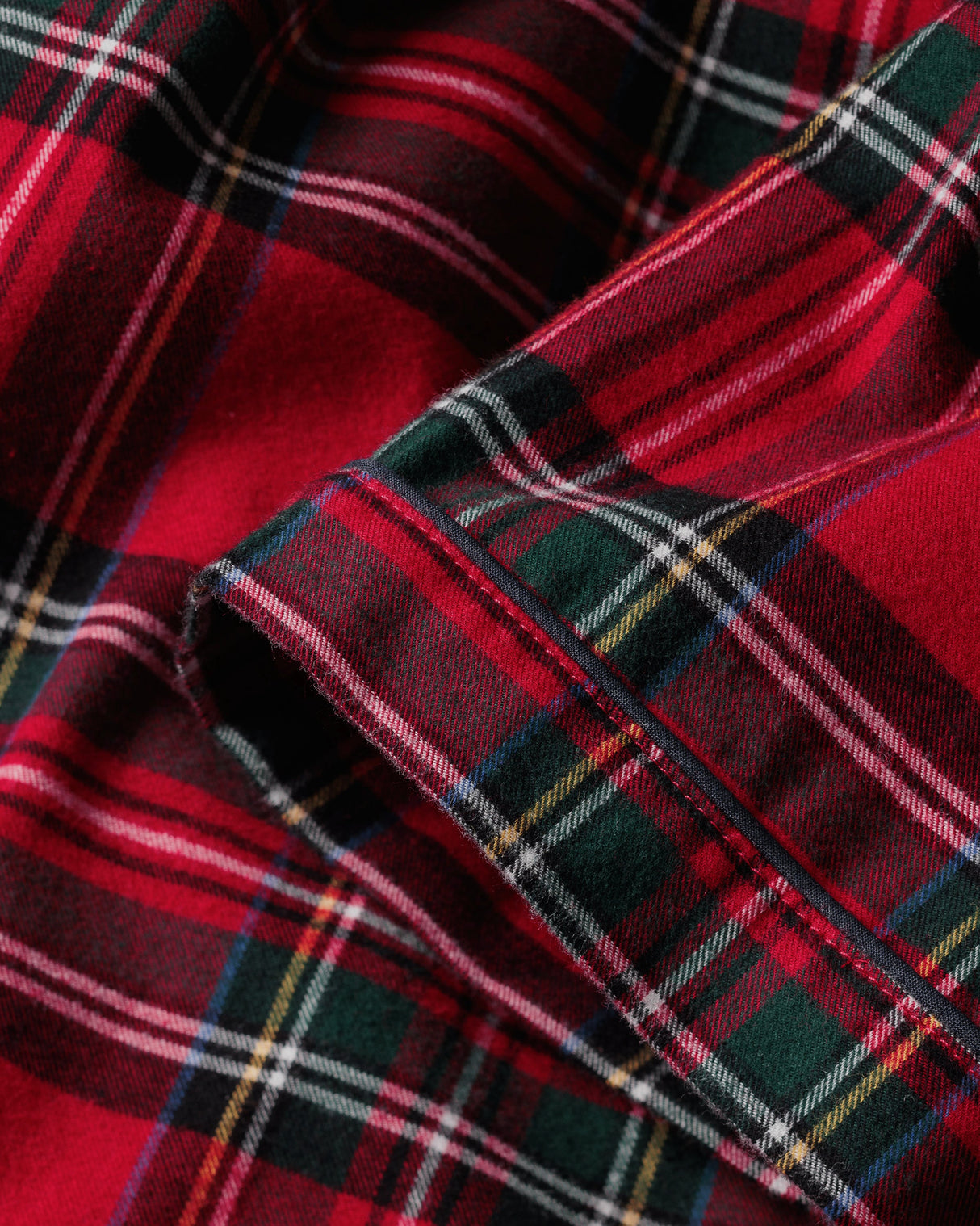 Women's Brushed Twill Short Sleeve Short Set in Imperial Tartan - HoneyBug 