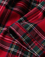 Women's Brushed Twill Short Sleeve Short Set in Imperial Tartan - HoneyBug 
