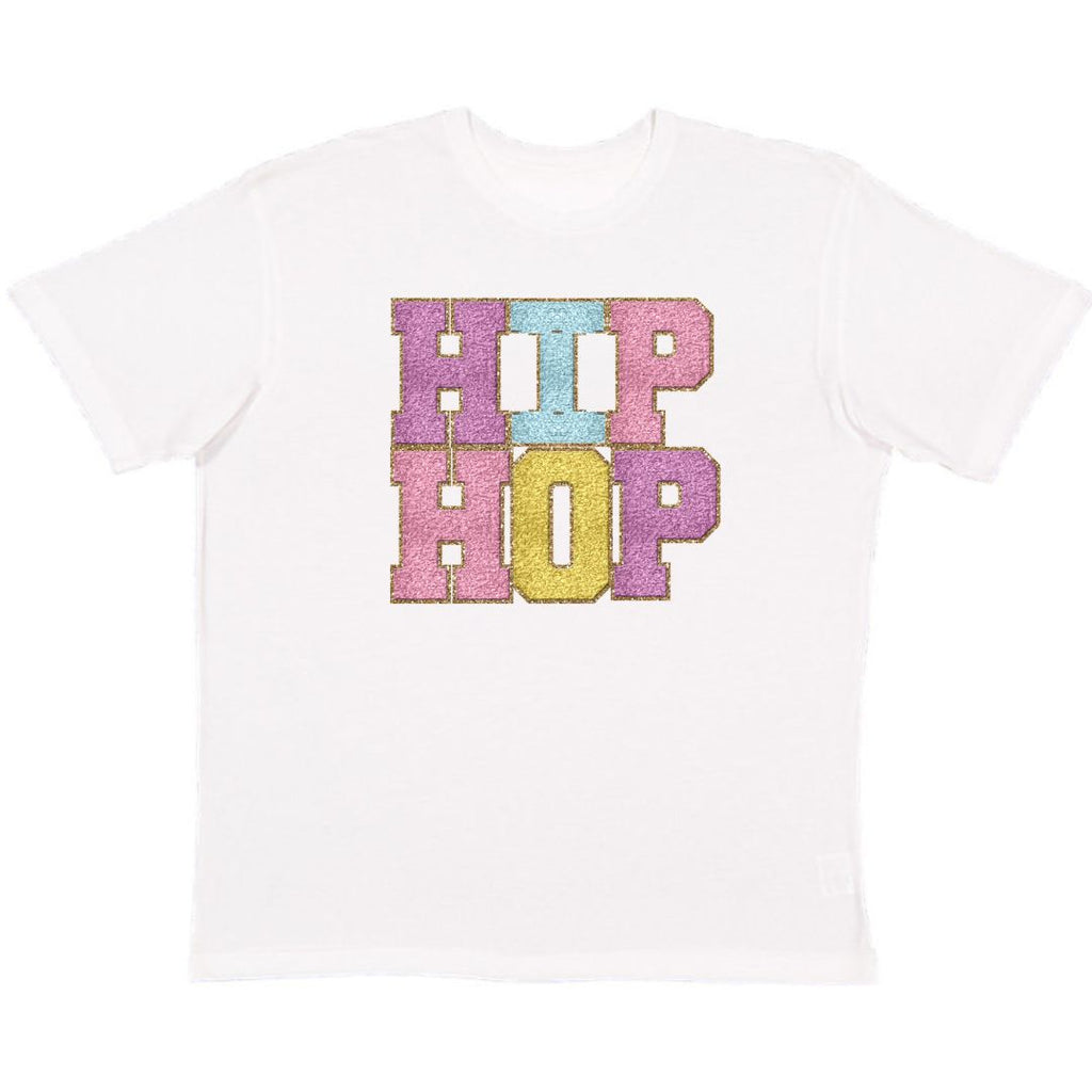 Hip Hop Patch Easter Adult Short Sleeve T-Shirt - White - HoneyBug 