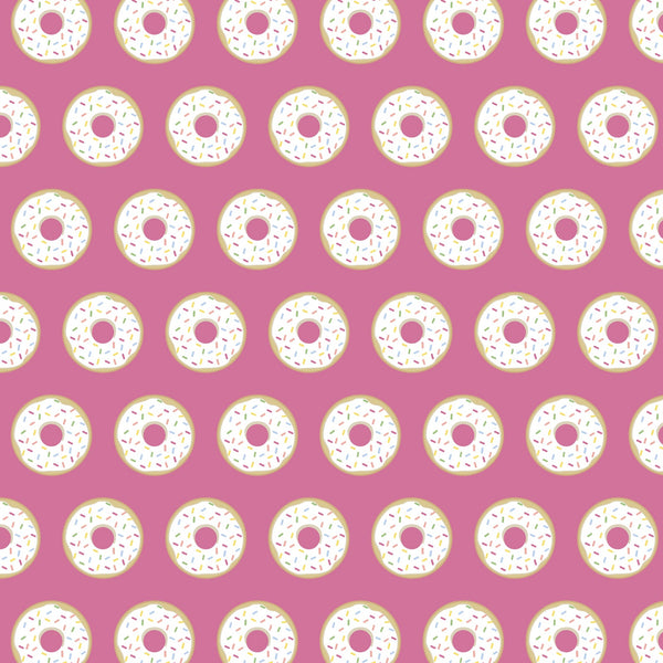 Alden Girls' Pima Cotton Pajama Pant Set - Donuts Pink - HoneyBug 