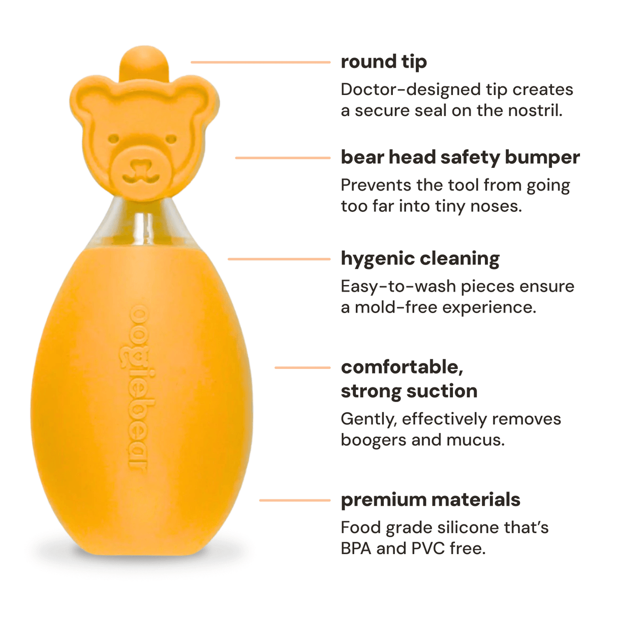 oogiebear bulb nose nasal aspirator