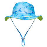 Jawsome Waves Reversible Bucket Hat - HoneyBug 