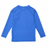 Azure Blue Sustainable LS Rash Top - HoneyBug 